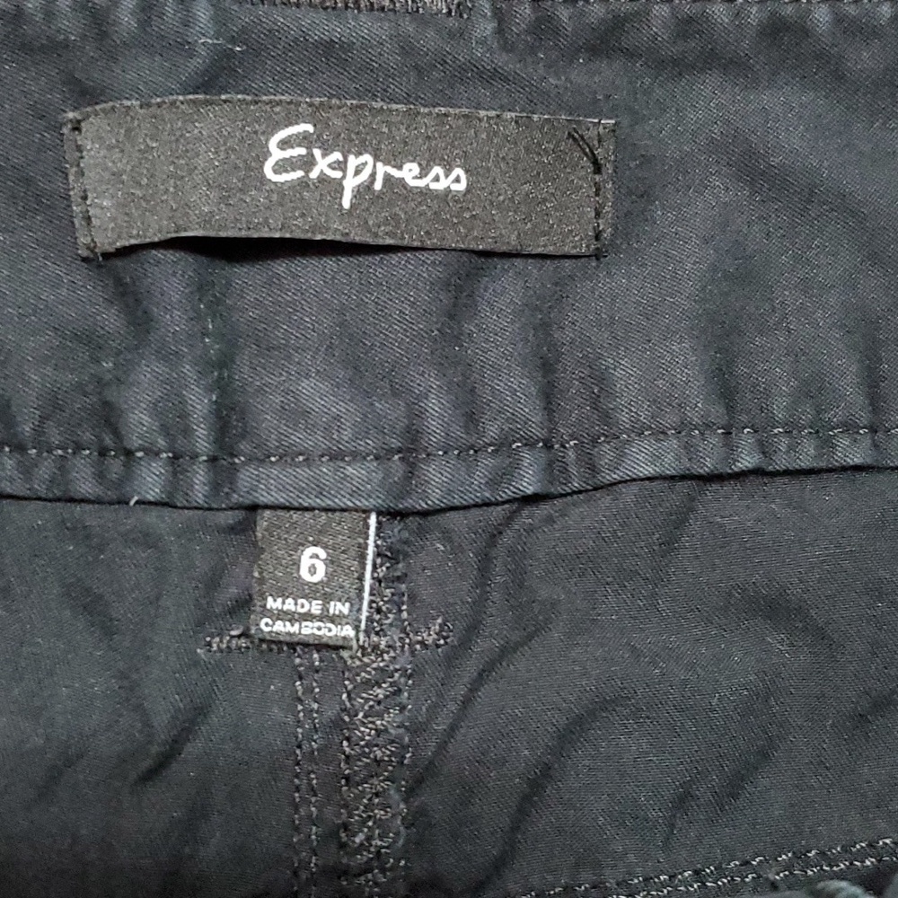 Express Women's Black Capris Pants Size 6 - Picture 8 of 12